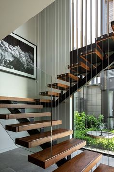 Peterborough Street by Three Sixty Architecture | ArchiPro NZ Rail Stairs, Staircase Contemporary, Stairs Railing, Modern Stair Railing, Staircase Design Modern, Stair Design, Stairs Design Interior, Stair Railing Design, Stairs Architecture