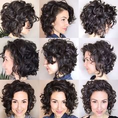 Kort Bob, Short Curly Haircuts, Haircuts For Curly Hair, Curly Bob Hairstyles, Short Curly Hair, Short Bob Hairstyles, Great Hair, Curly Hair Styles Naturally, Bobs Haircuts