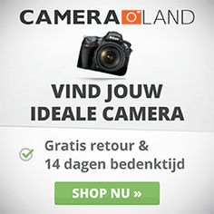 an advertisement for a camera shop with the words,'vind jouw ideale camera