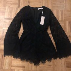 Sexy Black Romper New With Tags Size Small Black Lace Romper, Lace Romper, Black Romper, Shopping List, The Label, Black Lace, Pant Jumpsuit, Jumpsuit Romper, Pants For Women