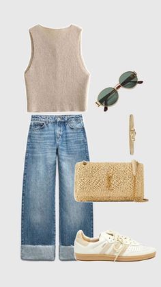 Autumn Capsule Wardrobe, Casual Outfit Idea, Summer Capsule, Neue Outfits, Summer Capsule Wardrobe, Classy Fashion, European Summer, Casual Summer Outfit, Live Show