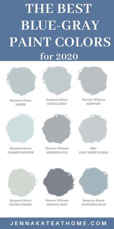 the best blue gray paint colors for 2020