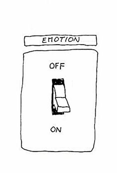 an image of a light switch with the words emotion off on and one button highlighted