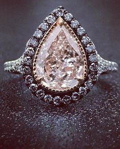 Covenant Marriage, Fantasy Rings, Pear Shaped Wedding Rings, Fantasy Ring, She Loves Me, Fancy Frocks, Pink Diamonds