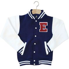 Trendy Fashion VARSITY BASEBALL JACKET UNISEX PERSONALISED WITH GENUINE US COLLEGE LETTER E, Womens-jacket Varsity Baseball Jersey With Team Name For College, Varsity College Baseball Jersey With Team Name, Team-colored Varsity Baseball Jersey With Letter Print, Varsity Style Team-colored Baseball Jersey With Letter Print, Varsity Baseball Jersey With Name Print, Varsity Baseball Jersey With Name Print For Sports Season, Varsity Baseball Jersey With Name Print For Sports Events, Varsity Baseball Jersey For Sports Events, College Team-colored Cotton Baseball Jersey