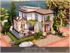 The Sims Resource - Designer Cube /No CC/ Elegant Room Decor, Sims 4 Modern House, Room Decor Design, Elegant Room, Small Modern House, Small Modern Home, Sims House Plans, Sims House Design