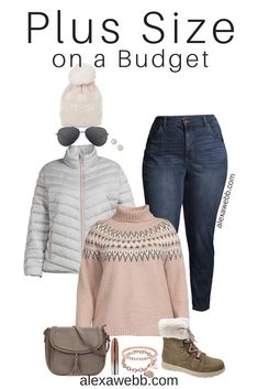 Amazon Plus Size Clothing Winter, Plus Size Winter 2023, Cold Winter Outfits Plus Size, Plus Size Winter Outfits 2023, Winter Fashion Outfits Plus Size, Plus Size On A Budget, Pink Winter Outfit, Korea Outfit, Cold Weather Outfits Winter