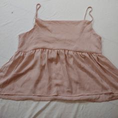 American Eagle With Tag, Peach Sleeveless, Peplum, Spaghetti Strap, Sheer Top, Woman's Size Med, Bust 34 Inches, Length Shoulder To Hem 16 Inches (3 Oz) Summer Sleeveless Camisole With Adjustable Straps, Pink Tank Top With Straps For Summer, Summer Sleeveless Tops With Adjustable Straps, Summer Camisole Top With Delicate Straps, Summer Sleeveless Tops With Delicate Straps, Summer Tops With Adjustable Straps And Sleeveless Design, Summer Tops With Delicate Straps In Camisole Style, Spring Sleeveless Camisole With Adjustable Straps, Spring Camisole With Adjustable Straps