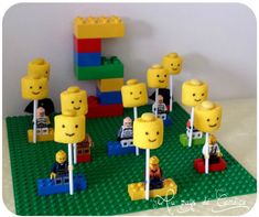 the legos are made to look like they have different faces