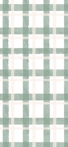 a green and white checkered wallpaper with watercolor stains on the paper,