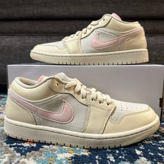 Nike Women’s Air Jordan 1 Low Se “Muslin Legend Pink” New With Original Box. Box Is Missing Top. Size 8.5; Authentic. Womens Air Jordans, Air Jordan 1 Low, Jordan 1 Low, Air Jordan 1, Jordan 1, Air Jordan, Pink Color, Nike Women, Air Jordans