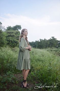 Cotton Loose Dress/ Babydoll Women Dress/ Organic Clothing/ | Etsy Knee-length Shift Pleated Dress, Knee-length Pleated Shift Dress, Bohemian Knee-length Relaxed Fit Dress, Flowy Knee-length Boho Sundress, Green Relaxed Fit Mini Dress, Knee-length Long Sleeve Summer Dress, Green Mid-length Sundress, Green Mid-length Dress Down, Green Cotton Tiered Skirt Dress