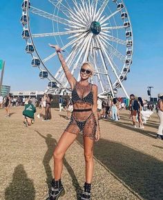 What To Wear To Coachella Festival [2024]: 70+ Best Coachella Outfits & ULTIMATE Coachella Fashion Explained! Coachella Outfit Female, Celebrity Coachella Outfits, Celebrity Coachella, 2023 Coachella, Festival Outfits 2023, Dress Like Celebrity, Rave Outfits Women