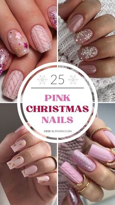 This holiday season, why not try something different and oh-so-chic with pink Christmas nails? Pink is versatile, fun, and lends itself beautifully to festive designs—from soft blush hues to glittery fuchsias. Whether you’re into subtle, sophisticated styles or full-on glam, pink can bring a unique twist to your holiday manicure. Here’s a collection of 25 fabulous Christmas nails pink ideas that will add a sweet, festive touch to your holiday look! Winter Nail Designs Pink, Pink December Nails, Pink And Gold Christmas Nails, Pink Christmas Nails Short, Pink Xmas Nails, Pink And Red Christmas Nails, Pink Christmas Nails Acrylic, Fun Winter Nails, Pink Holiday Nails