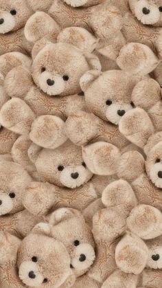 a large group of teddy bears all together