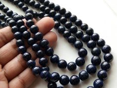 "This listing is for 6mm-7mm Blue Sapphire Balls, Sapphire Plain Round Balls, Sapphire For Necklace, 9 Inch Blue Sapphire Beads For Jewelry - PC46 Gemstone: Blue Sapphire Size(mm): 6-7mm Length(inch): 9\", 25 Pcs Color: Royal Blue (Treated) Item Code: PC46 YOU CAN CERTIFY THE GEMS BY USING THE BELOW LINK: https://www.etsy.com/in-en/listing/209201123/diamond-and-gem-certification (Measurements and weight are close to approximations.) 100% Genuine Great quality for making Necklace , Earrings, Brac Timeless Engagement Ring, Sapphire Beads, Wear Necklaces, Ruby Necklace, Grey Diamond, Ruby Jewelry, How To Make Necklaces, Blue Pearl, Sapphire Necklace