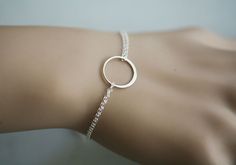 Karma bracelet $22.50 Minimalist Bracelets For Bridesmaid Gift, Nickel-free Round Bracelets For Weddings, Nickel Free Round Wedding Bracelets, Nickel-free Wedding Bracelets, Karma Bracelet, Silver Bridesmaid, Wedding Bridesmaid Jewelry, Circle Bracelet, Jewelry Bridesmaid