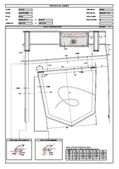 a blueprint drawing of a basketball court with instructions for the design and measurements on it