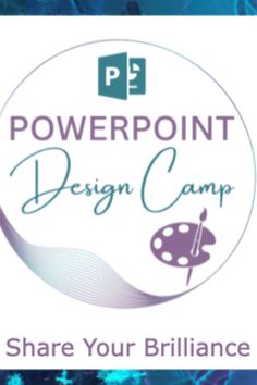 the logo for powerpoint design camp