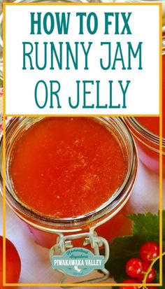 how to fix funny jam or jelly