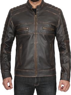 Here is the ultimate wardrobe staple for those who want to make a fashion statement. It is made from high-quality lambskin leather material, which is durable, stretchable, and will give you the desired look on you. So, to look cool, feel warm, and make a fashion statement - get yourself a leather jacket today! Specification: 100% Real Lambskin Leather. Internal fully lined with soft polyester. Decorative seam and shoulder details. Erect collar with smooth zip YKK closure. Four exterior pockets a