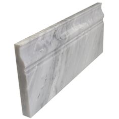 a white marble wall paneling on a white background