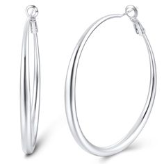 PRICES MAY VARY. Timeless Style: Silver hoop earrings classic design imbues them with a timeless charm. They are versatile and robust, simplicity. They effortlessly pair well with other jewelry pieces, Including necklaces, bracelets, and rings, making them a versatile addition to any jewelry collection. Hoop earrings consistently enhance a look with an element of classic chic, underscoring the wearer's taste and individual style. Versatile Designs: Our hoop earrings for women come in a variety o Vegas Outfits, Rings Making, Rose Gold Hoop Earrings, Earring Hoops, Earrings Classic, Classic Chic, Gold Hoop, Silver Hoops, Individual Style