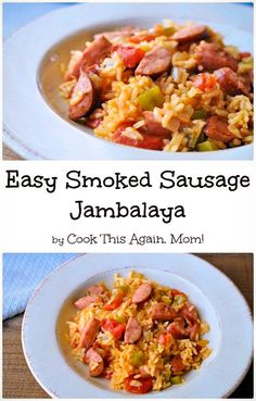 an image of easy smoked sausage jambajaa