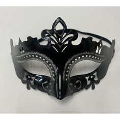 Black Metal Lace Mask Masquerade Eye Face Eyemask Women Party Halloween Costume Elastic Strap Across Back. New Without Tags. Rave Costume Accessories For Carnival, Black Eye Mask For Evening Masquerade, Black Masquerade Mask For Halloween Evening, Black Gothic Eye Mask For Masquerade, Rave Halloween Party Masks And Prosthetics, Gothic Black Eye Masquerade Mask, Fitted Black Mask Costume Accessories, Fitted Halloween Masquerade Costume Accessories, Fitted Mask And Prosthetics For Halloween Party