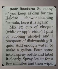 an old newspaper article with instructions on how to use vinegar for soapy hand sanitizers