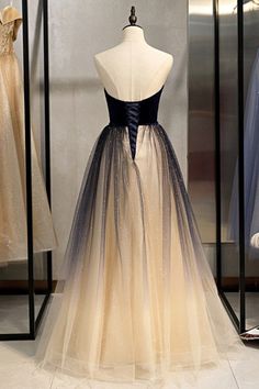 Shop Strapless Champagne Long Tulle Blue Prom Dress Elegant online. SheProm offers formal, party, casual & more style dresses to fit your special occasions. Hi Friend, Cheap Prom Dresses Long, Prom Dresses Elegant, Strapless Prom Dress, Professional Dress, Strapless Prom Dresses, Tulle Prom Dress, Professional Dresses, Formal Dresses For Women