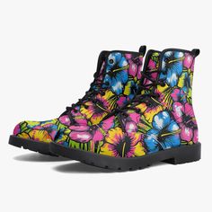 Our elegant Leather Combat Boots are crafted for timeless style and durability. Featuring a sleek design with a comfortable, padded insole and sturdy outsole, these boots offer both sophistication and support. Elegant Graffiti, Harley Quinn Shoes, Graffiti Flowers, Leather Combat Boots, Hooded Blanket, Cloak, Harley Quinn, Timeless Style, Leather Sneakers