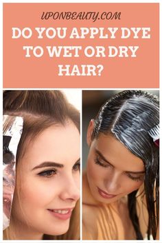 Do you apply hair dye to wet or dry hair?In this post, I'm going to answer this question once and for all, so check it out to know when you should dye your hair when it's wet, and when dying it dry would be most suitable #HairDyeOnWetHair #HairDye #PermanentHairDye #SemiPermanentHairDye Hair Fall Remedy, Hair Care Remedies, Answer This Question