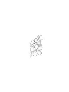 a black and white drawing of an apple tree