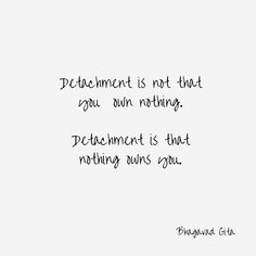 a piece of paper with the words,'decriment is not that you own nothing