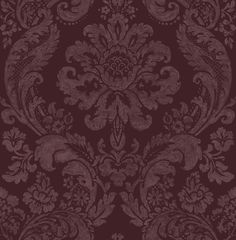 an ornate wallpaper pattern in dark red