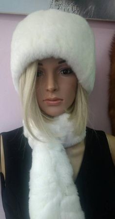 New,Natural,Real Fur Hat handmade from Fullskin White REX! Super Light,warm,so soft,in the best quality! Made in Greece,from the best fur producers. We take orders in any size,color,model. Wholesale-retail. No returns accepted. Hat Handmade, Fur Hat, Oct 1, Beautiful Ladies, Real Fur, Greece, Winter Hats, Hats, White