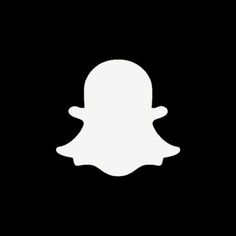 the snap icon is shown in white on a black background, it appears to be a ghost