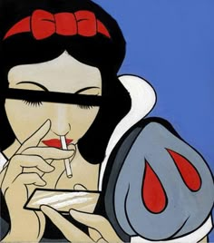 Images Pop Art, Disney Pop Art, Punk Disney, Dark Disney, Twisted Disney, Art Pop, Disney Art, Comic Art, Snow White