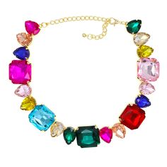 PRICES MAY VARY. Vibrant Color Options: This crystal rhinestone necklace comes in a wide range of dazzling colors, allowing you to choose the perfect shade to match your outfit or express your personal style. Eye-Catching Sparkle: The necklace features high-quality crystal rhinestones that catch the light beautifully, adding a touch of glamour and sparkle to any ensemble. Adjustable Length: With an adjustable chain, this necklace offers flexibility in length, ensuring a comfortable and customize White Gemstone Necklace, Choker Collar Necklace, Gemstone Choker, Rhinestone Choker Necklace, Crystal Choker Necklace, Rhinestone Choker, Heart Gemstone, Crystal Choker, Neck Chain