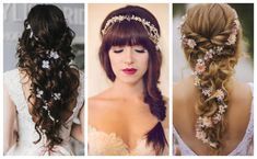 20 Beautiful Hairstyles for Christian Brides - Candy Crow Loose Braid Hairstyles, Side Braid With Bun, Parting Hair, Small Curls, Side Part Hairstyles, Bouffant Hair, Glamorous Hair