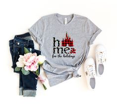 Home for the Holidays,Disney Christmas Home shirt,Disney Xmas shirt,Disney Family Christmas Shirt,Disney Christmas Trip ,Holıday Sweater Welcome to Bee Design Gifts If you are looking for soft, comfy, first-rate shirts, you're in the right place! I love what I do and strive to make your shopping experience just right for you. If you have any questions, concerns or comments about my products, feel free to send a message anytime. Custom Personalized Comfort Colors T-Shirt, UNISEX Heavy Weight Shirt, ⭐ 6.1 oz., 100% ringspun cotton ⭐Preshrunk ⭐Soft-washed, garment-dyed fabric, ⭐1" ribbed collar with double-needle topstitched neckline, ⭐Double-needle stitched sleeves and bottom hem ⭐Twill taped shoulder-to-shoulder ⭐ Set-in sleeves HOW TO PLACE ORDER 1. Check photos for size chart, model compa Disney Christmas Trip, Disney Xmas, Disney Clothing, Disney Christmas Shirts, Disney World Christmas, Disney Dreams, Xmas Shirts, Christmas Travel, Disney Life