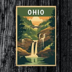 an image of a poster on the side of a wooden fence that says, ohio