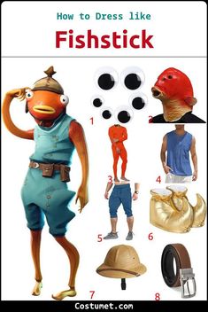 Fishstick's Costume from Fortnite Fortnite Costume Ideas, Fortnite Costume, Fortnite Cosplay, Fortnite Halloween Costume, Diy Fortnite Costume, Halloween Costumes Fortnite, Peely Fortnite Costume, Hot Fortnite Costume, Fish Mask