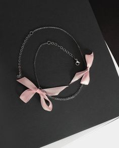 Pink Bow Necklace Girl Ribbon Choker Silver Jewelry Romantic Birthday Gift Pink Anniversary Jewelry Girlfriend Youth Necklace Summer Chain - Etsy Jewelry Girlfriend, Industrial Necklace, Jewelry Romantic, Romantic Birthday Gifts, Ribbon Choker, Choker Silver, Romantic Birthday, Arm Cuffs, Bow Necklace