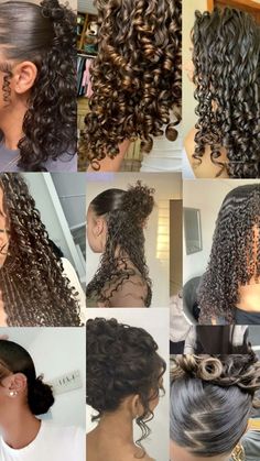 curly hair inspo🎀- #Curly #Hair #Inspo Check more at https://howcandothis.com/womenstyle/curly-hair-inspo%f0%9f%8e%80/ Curly Hair Inspo, Quick Curly Hairstyles, Curly Hair Care Routine, Mixed Curly Hair