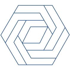 the hexagonal pattern is shown in blue