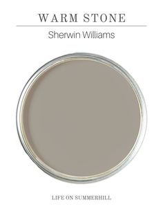 the color shewn williams's warm gray is featured in this book, titled warm stone