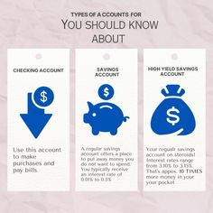 three types of accounts for you should know about