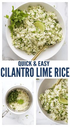 quick and easy cilantro lime rice